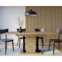 Ausziehtisch Eichenholz 8-Sitzer Esszimmer 140-180x90cm Wood Sales