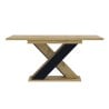 Table extensible moderne 120-160x90cm en bois chêne noir Xao Offre