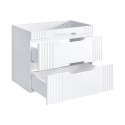 Mobile bagno a terra bianco legno lavabo da appoggio effetto marmo Fiji Catalogo