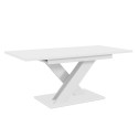 Ausziehbarer 140-180x80 moderner weißer 8-Sitzer-Esstisch Bronx Sales