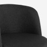 Stuhl Sessel Wohnzimmer Sofa Küche modern schwarzer Stoff Raund Sales