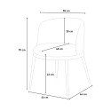 Stuhl Sessel Wohnzimmer Sofa Küche modern schwarzer Stoff Raund Rabatte