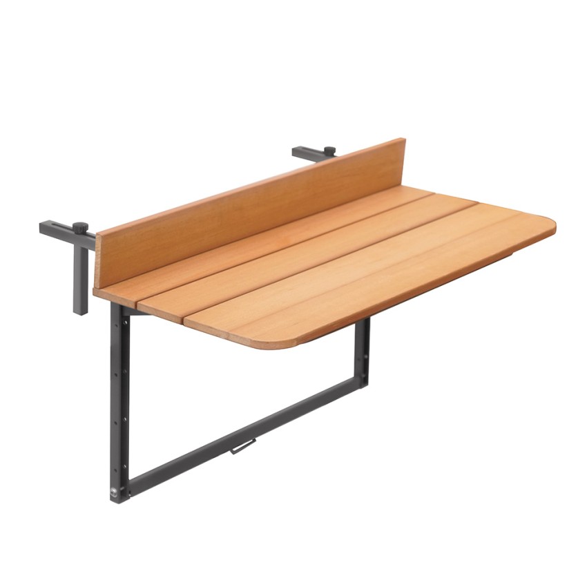 Table de balcon terrasse pliable gain de place effet bois teck Look Out Vente Table de balcon terrasse pliable gain de place effet bois teck Look Out Vente