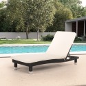 Lettini da giardino mare e spiaggia prendisole design poly rattan materassino Playa Promozione
