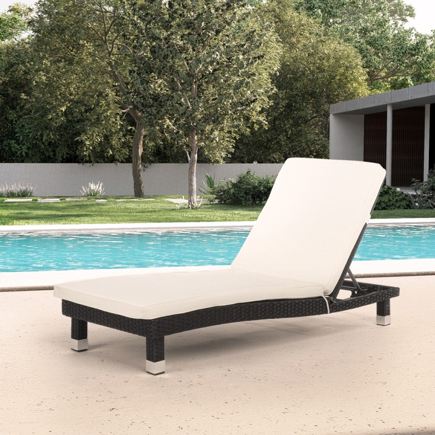Lettini da giardino mare e spiaggia prendisole design poly rattan materassino Playa Promozione Lettini da giardino mare e spiaggia prendisole design poly rattan materassino Playa Promozione