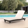 Lettini da giardino mare e spiaggia prendisole design poly rattan materassino Playa Promozione
