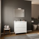 Meuble de salle de bain moderne lavabo 80cm miroir Lisbonne 80 Catalogue