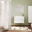 Meuble salle de bain suspendu 80 cm lavabo 2 tiroirs miorir Easy 80 Catalogue