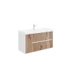 Meuble salle de bain suspendu 100 cm lavabo miroir Portofino 100 Vente