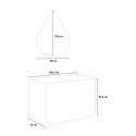 Meuble salle de bain suspendu 100 cm lavabo miroir Portofino 100 Offre