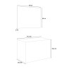 Meuble salle de bain 90 cm lavabo suspendu tiroirs miroir LED Easy 90 Réductions