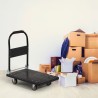 Carrello a pianale pieghevole trasporto portapacchi 200kg 4 ruote Kerry Vendita