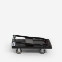 Carrello a pianale pieghevole trasporto portapacchi 200kg 4 ruote Kerry Sconti