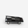 Carrello a pianale pieghevole trasporto portapacchi 200kg 4 ruote Kerry Sconti