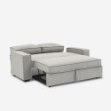 Canapé 2 places clic-clac peu encombrant en tissu gris Rabat Choix