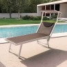 Stock 20 Lettini spiaggia mare prendisole alluminio Santorini Limited Edition Vendita