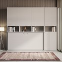 Letto a scomparsa salvaspazio orizzontale materasso singolo bianco Kando C Catalogo