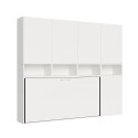 Letto a scomparsa salvaspazio orizzontale materasso singolo bianco Kando C Offerta