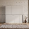 Mobile con letto singolo a scomparsa orizzontale armadi bianco Kando D Catalogo
