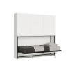 Mobile con letto singolo a scomparsa orizzontale armadi bianco Kando D Vendita