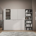 Armadio con letto a scomparsa singolo orizzontale salvaspazio Kando G Catalogo
