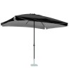 Ombrellone giardino 3x2m alluminio rettangolare a palo centrale Eden Noir Catalogo