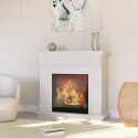 Camino elettrico a basso consumo 1500W cornice bianca Göteborg Vendita