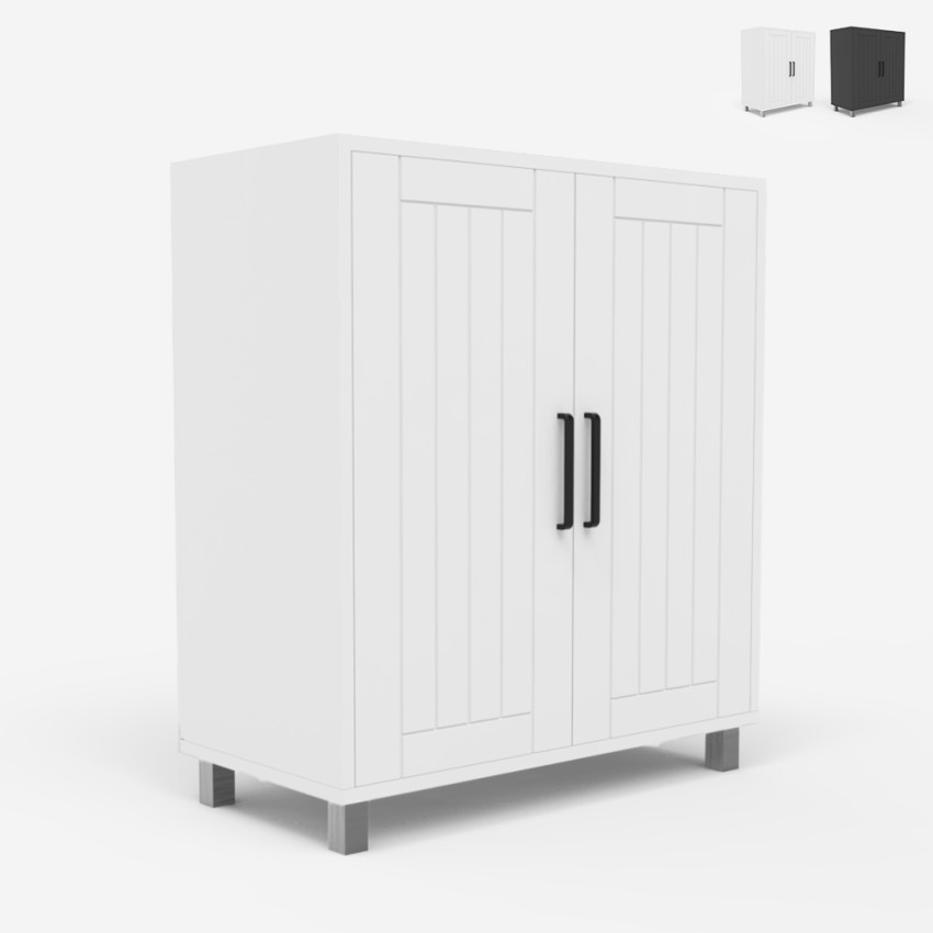 Mobile bagno sottolavabo armadietto 2 ante 2 ripiani moderno Biston Promozione Mobile bagno sottolavabo armadietto 2 ante 2 ripiani moderno Biston Promozione