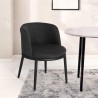 Stuhl Sessel Wohnzimmer Sofa Küche modern schwarzer Stoff Raund Verkauf