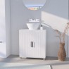 Mobile bagno sottolavabo armadietto 2 ante 2 ripiani moderno Biston Sconti
