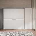 Letto a castello doppio a scomparsa bianco moderno con armadio Kando H Catalogo