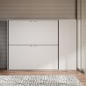 Letto a castello doppio a scomparsa bianco moderno con armadio Kando H Catalogo