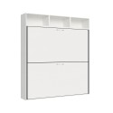 Letto a castello a scomparsa design moderno salvaspazio bianco Kando L Offerta