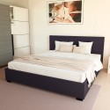 Letto matrimoniale 2 piazze con rete e contenitore 160x190 Basel King 