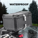 Bauletto posteriore moto 46 litri nero con piastra universale Adventure Sconti