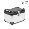 Bauletto per moto universale 46 litri in alluminio con piastra Voyager Promozione