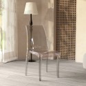 Sedie cucina e bar trasparenti policarbonato impilabile Cristal Light Grand Soleil Design Prezzo