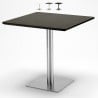 Tavolino quadrato 90x90cm con base centrale per bar bistrot Horeca Modello