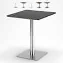 Tavolino 60x60 quadrato con base centrale per bar bistrot Horeca Promozione