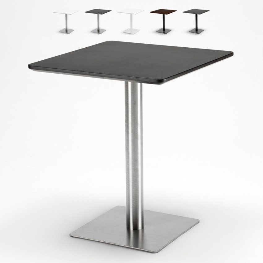 Tavolino 60x60 quadrato con base centrale per bar bistrot Horeca Promozione Tavolino 60x60 quadrato con base centrale per bar bistrot Horeca Promozione
