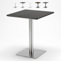 Tavolino 60x60 quadrato con base centrale per bar bistrot Horeca Promozione