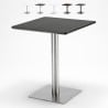 Table restaurant 60x60 carrée avec pied central pour bar bistrot Horeca Promotion