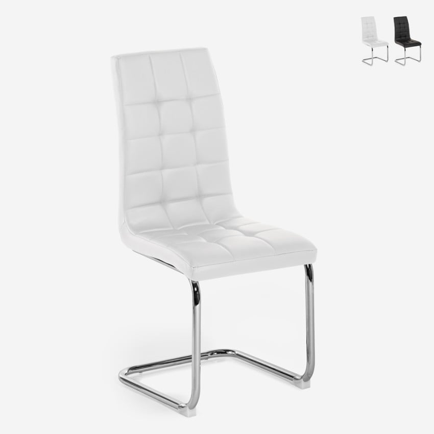 Sedia cucina sala da pranzo similpelle elegante schienale alto Dudak Vendita Sedia cucina sala da pranzo similpelle elegante schienale alto Dudak Vendita