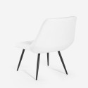 Poltrona salotto design moderno seduta a coste tessuto velluto Rajin Stock