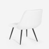 Poltrona salotto design moderno seduta a coste tessuto velluto Rajin Stock