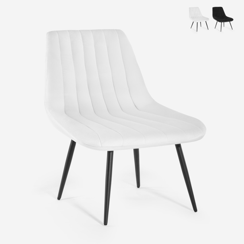 Poltrona salotto design moderno seduta a coste tessuto velluto Rajin Vendita Poltrona salotto design moderno seduta a coste tessuto velluto Rajin Vendita