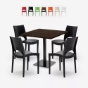 Ensemble Table 90x90cm Horeca et 4 Chaises Empilables Bar Restaurant Prince Caractéristiques