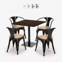 set tavolino horeca 90x90cm bar ristoranti 4 sedie dunmore Saldi