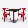 set 2 sedie tavolino horeca 70x70cm bar ristoranti starter 
