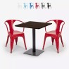 set 2 sedie tavolino horeca 70x70cm bar ristoranti starter Misure